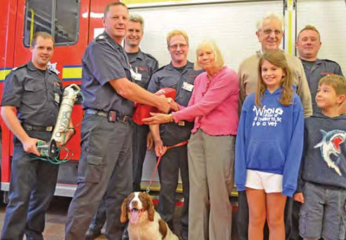 The presentation by Sue Smith accompanied by
Martin and her two grandchildren