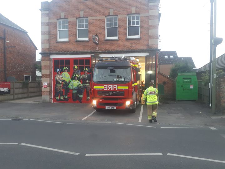 31P1 outside Wallingford Fire Station