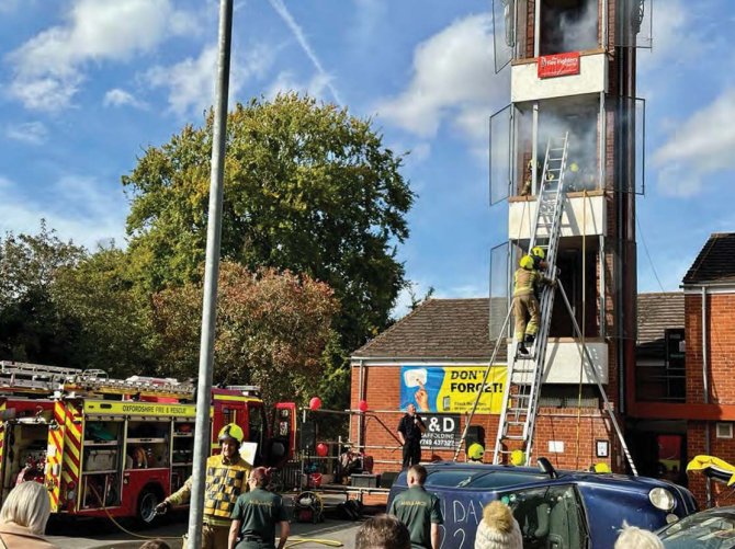 Goring Fire Station Open Day rescue drill 
Photo: Mat Holroyd